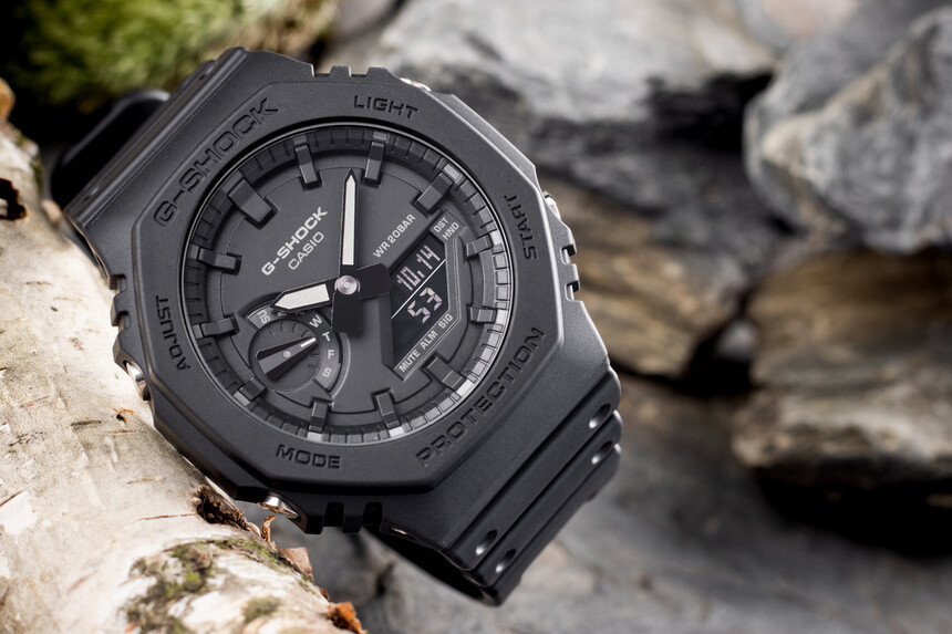 four Casio G-Shock most GA-2100 is models the iconic one of