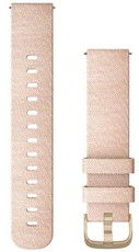 Strap Garmin Quick Release 20mm, nylon, pink, golden clasp (Venu, Venu Sq, Venu 2 plus aj.)