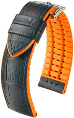 Black strap Hirsch Andy L 0927628050-2 (Calfskin / natural rubber)