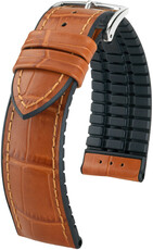 Light brown strap Hirsch Paul L 0925028075-2 (Calfskin / natural rubber)