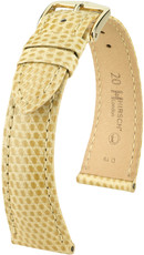 Beige leather strap Hirsch London M 04366190-1 (Lizard leather) Hirsch selection