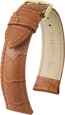 Light brown leather strap Hirsch Duke M 01028175-1 (Calfskin)