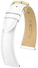 White leather strap Hirsch London L 04266000-1 (Lizard leather) Hirsch Selection