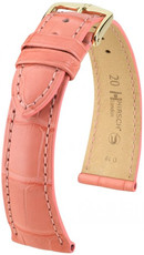 Pink leather strap Hirsch London L 04307025-1 (Alligator leather) Hirsch Selection