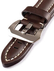 Unisex leather brown strap for watches HYP-04-T.MORO