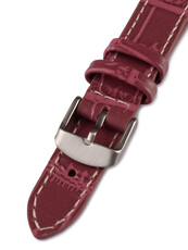 Unisex leather purple strap for watches W-140-F