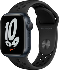 Apple Watch Nike Series 7 GPS, 41mm Midnight Aluminium Case / Anthracite/Black Nike Sport Band-Regular
