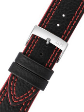 Black red leather strap Morellato Futnet M 5484D14.883