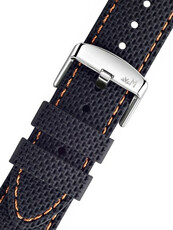 Black silicone strap Morellato Livenza 5275187.886 M