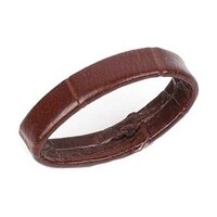 Brown Leather Watch Loop