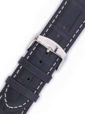 Strap Orient UDDBQTB, leather black, silver clasp (pro model CVFAA)