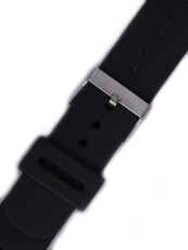 Strap Orient VDCLXSA, silicone black, silver clasp (pro modely FAA02, FEM65, FUN9P)