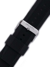 Strap Orient VDEADSB, silicone black, silver clasp (pro modely FTD10, FTT0Q, FTT0S, FUNC7)