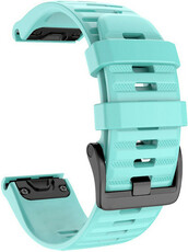 Strap Garmin - QuickFit 20, silicone, mint green/black clasp