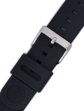 Strap Orient UR001011J9, silicone black, silver clasp (pro model RA-AA00)