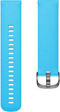 Strap Quick Release 22mm, silicone, blue, black clasp, extended (Garmin Forerunner 255, Vívoactive 4 aj.)