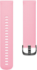 Strap Quick Release 20mm, silicone, pink, black clasp (Garmin Venu, Venu Sq, Venu 2 plus aj.)