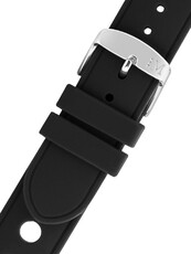 Black silicone strap Morellato Bracciano 5760187.019 M