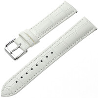 Ricardo Todi, leather strap, white, silver clasp