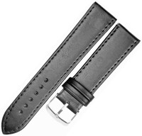 Ricardo Imola, leather strap, black, silver clasp