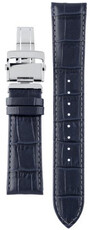 Dark blue leather strap Orient UL009012J0, folding clasp (for model RA-AS00)