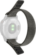 Strap 22mm, nylon, grey (Garmin Fenix 7/6/5 etc.)