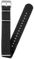 Black NATO strap Orient UL00C012J0, silver buckle (for model RA-AK04)