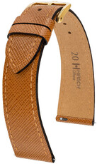 Brown leather strap Hirsch Giffone M 01875170-1 (Teletina)