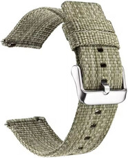 Strap Quick Release 22mm, nylon, green, steel buckle (Garmin Venu, Venu Sq, Venu Sq 2, Venu 2 plus, etc.)