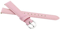 Leather strap JVD, 14mm, pink, children's