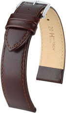 Leather strap Hirsch Osiris M 03475110NQ-1, brown, calf leather