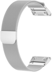 Ricardo steel bracelet 20 mm (for Garmin Fenix 7S, Epix 2, 42mm, etc.), silver, QuickFit