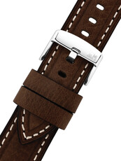 Leather strap Morellato Carra 6023E22.032 M, brown, knight material