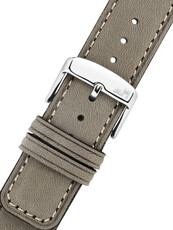 Leather strap Morellato Coubert 6021C38.125 M, grey, recycled material