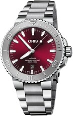 Oris Aquis Date Relief Cherry Dial Automatic 01 733 7730 4158-07 8 24 05PEB