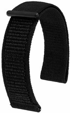 Textile strap Hirsch Velcro L 41409050-5, black, velcro