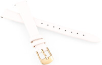 Leather strap JVD RSUN-F15 12mm, white, children's