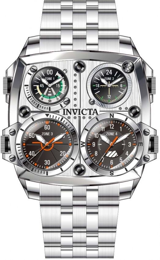 Watch Invicta Aviator Zulu Time Quartz 50mm 35198