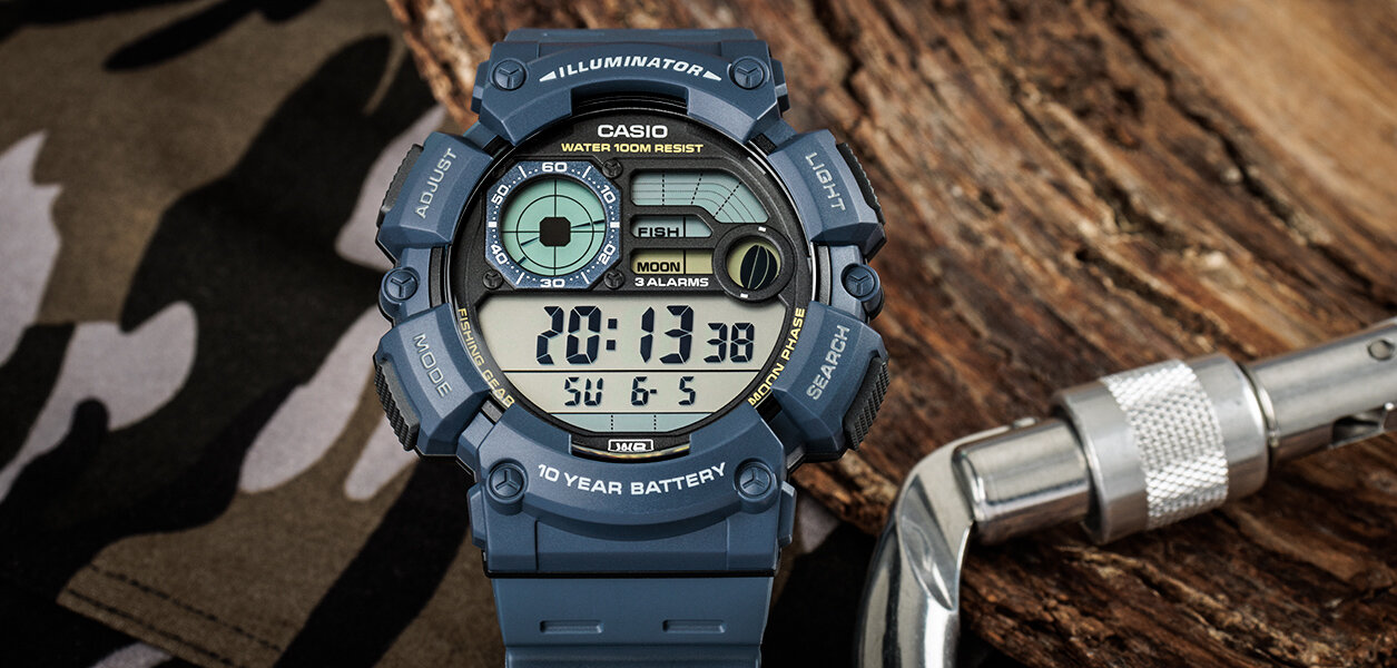 Casio Sport Fishing Gear WS-1500H-2AVEF | Hodinky-365.com