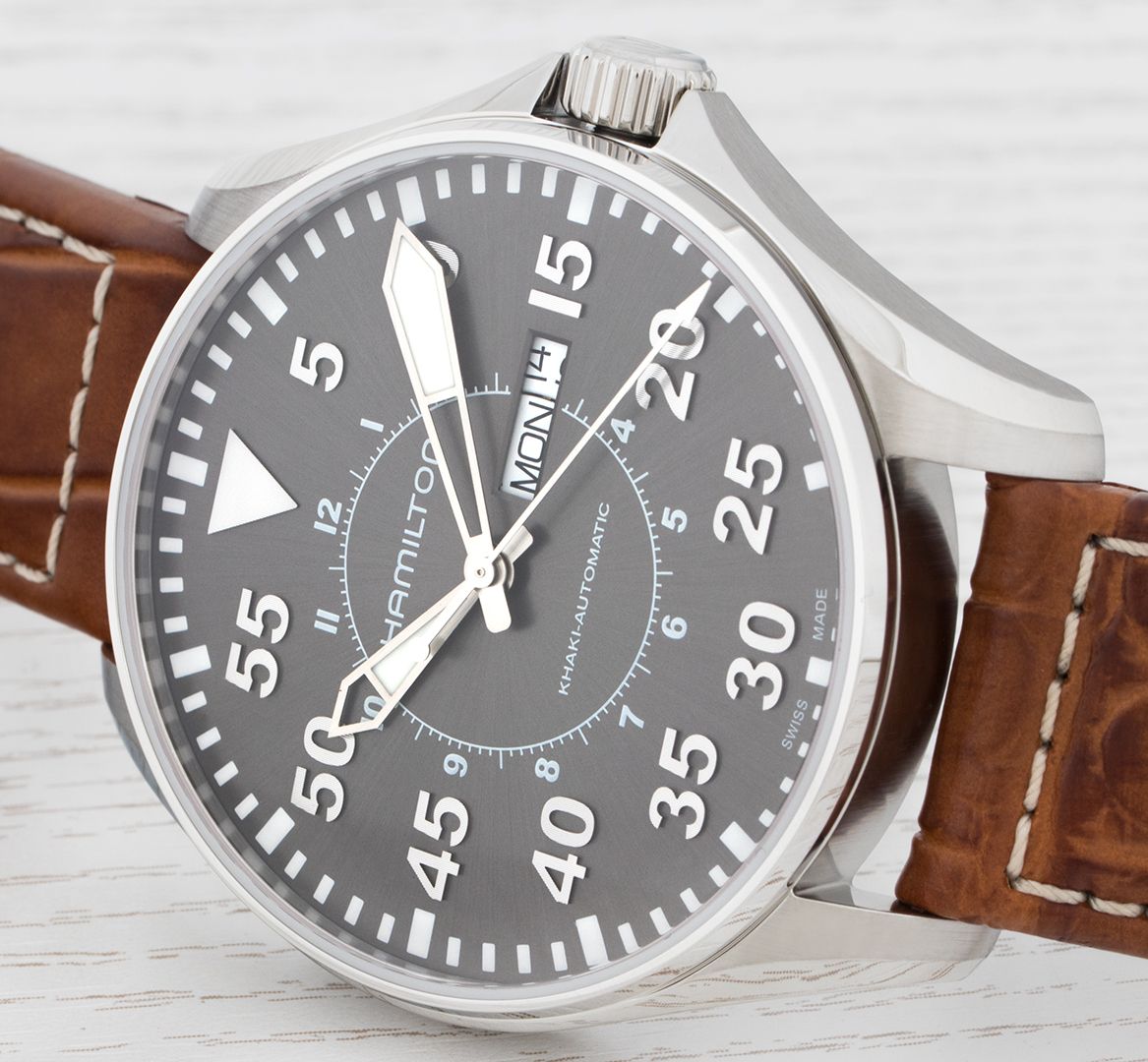 Hamilton Khaki Pilot Day Date Auto H64715885 | Hodinky-365.com