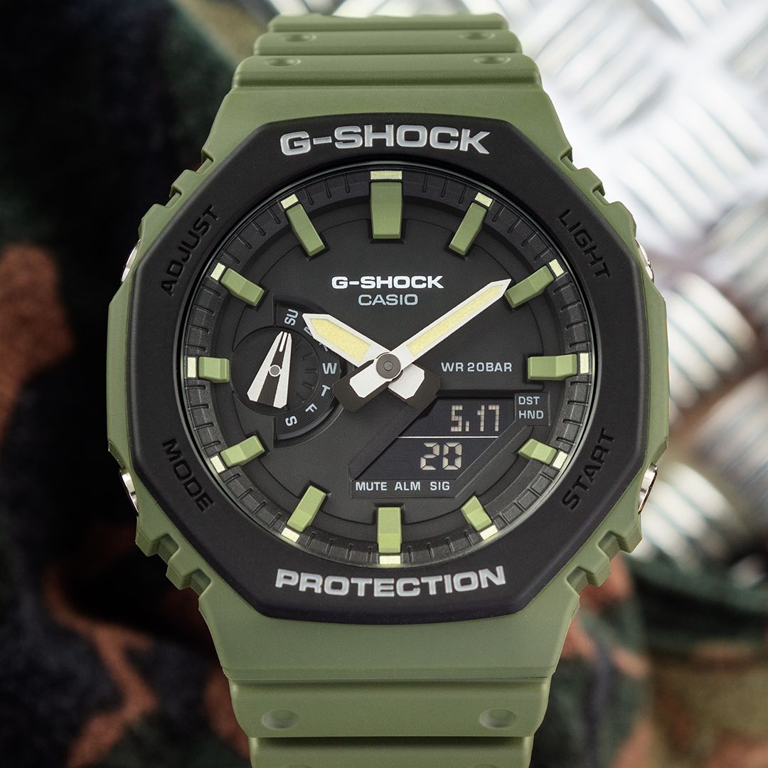 G-Shock Original GA-2110SU-3AER Carbon Core Guard Utility Colors Series (CasiOak) | Hodinky-365.com