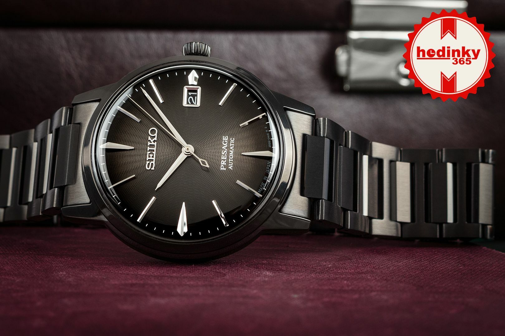 Seiko Presage Automatic SRPJ15J1 Cocktail Time "Black Velvet" | Hodinky ...