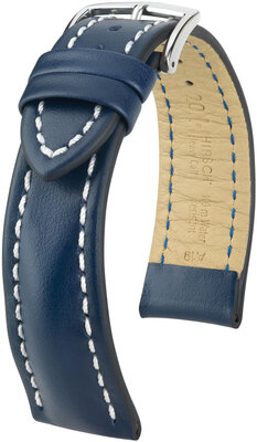 Hirsch leather blue strap Heavy Calf L 01475080-2 (Calfskin)