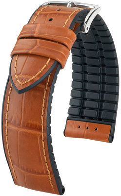 Light brown strap Hirsch Paul M 0925028175-2 (Calfskin / natural rubber)