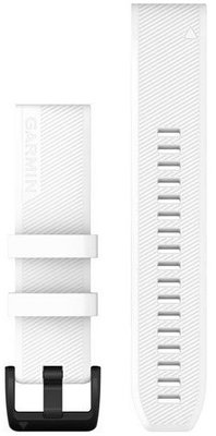 Strap Garmin Approach S62, silicone, white, black clasp