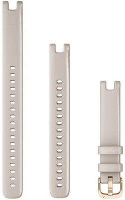 Strap Garmin Lily, silicone, beige, golden clasp