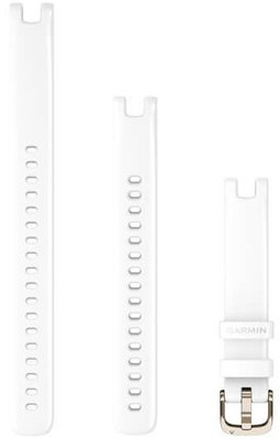 Strap Garmin Lily, silicone, white, silver clasp