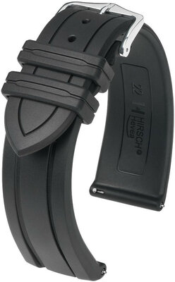 Black strap Hirsch Hevea L 40458850-2 (Natural rubber)