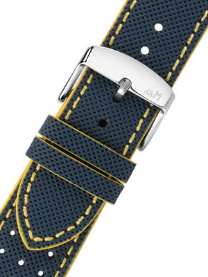 Yellow blue leather strap Morellato Sumo M 5485D37.897