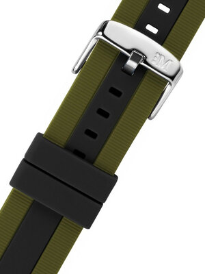 Black green silicone strap Morellato Bolsena M 5486187.974